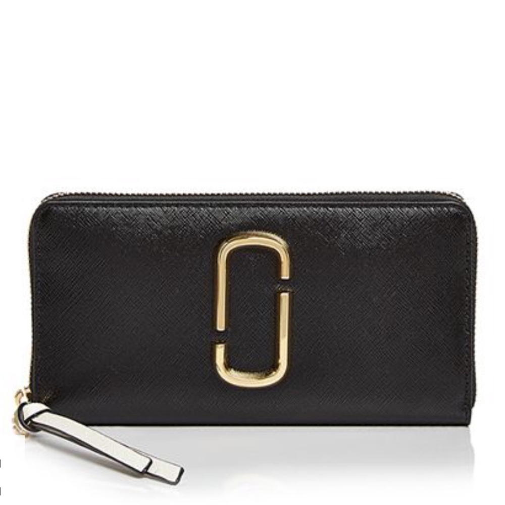Marc Jacobs NWT Black Pink Leather Wallet